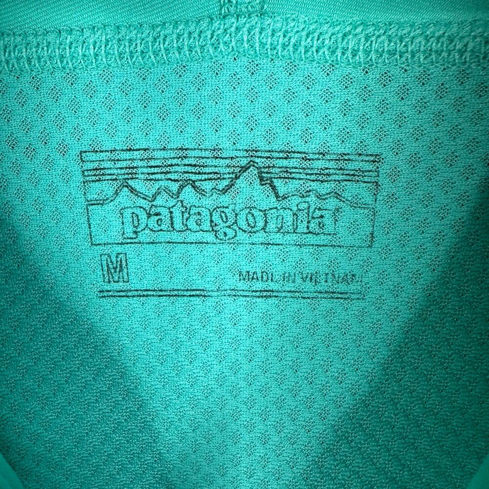 Patagonia Womens size Medium All Weather 1/2 Zip Neck Pullover Blue Hiking - Picture 8 of 10